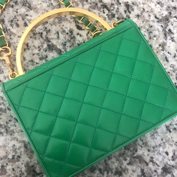 St. John Quilted Leather Handle Bag - Picture 2 of 6